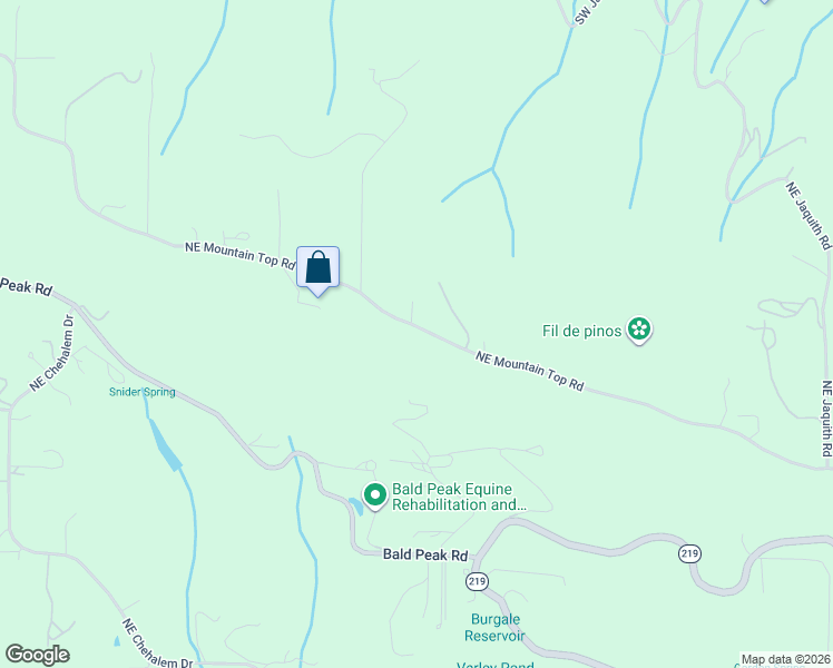 map of restaurants, bars, coffee shops, grocery stores, and more near 24481 Northeast Mountain Top Road in Newberg
