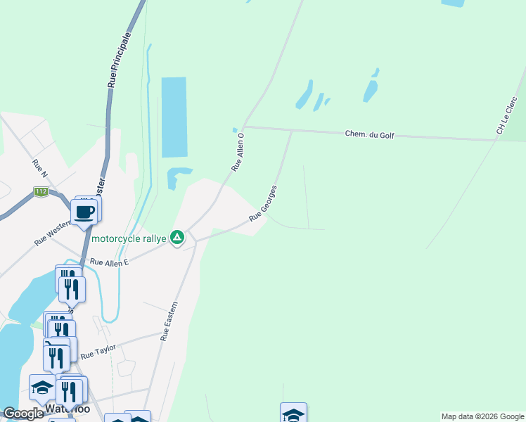 map of restaurants, bars, coffee shops, grocery stores, and more near 16 Rue André in Shefford
