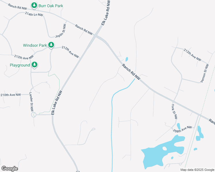 map of restaurants, bars, coffee shops, grocery stores, and more near 21061 Fresno Street Northwest in Elk River