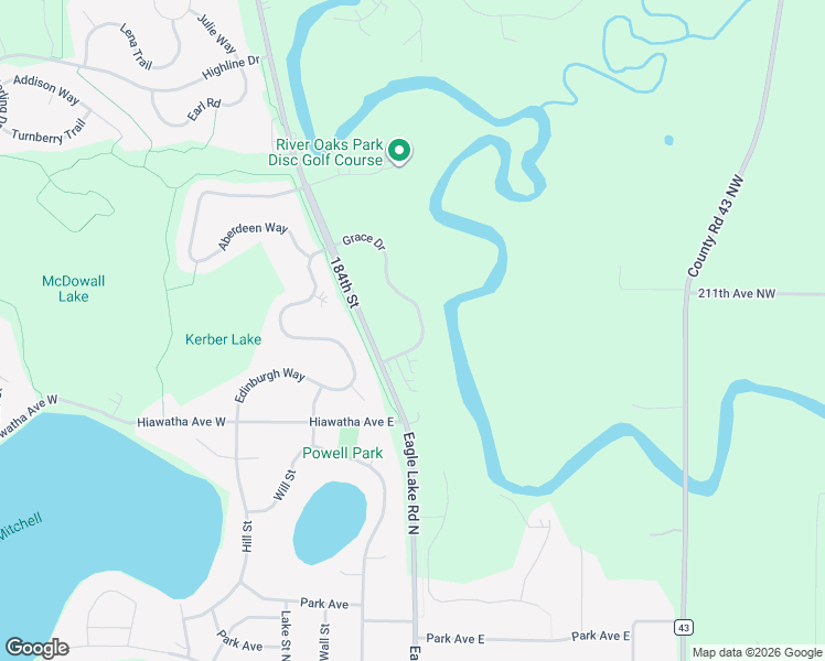 map of restaurants, bars, coffee shops, grocery stores, and more near 1610 Grace Drive in Big Lake