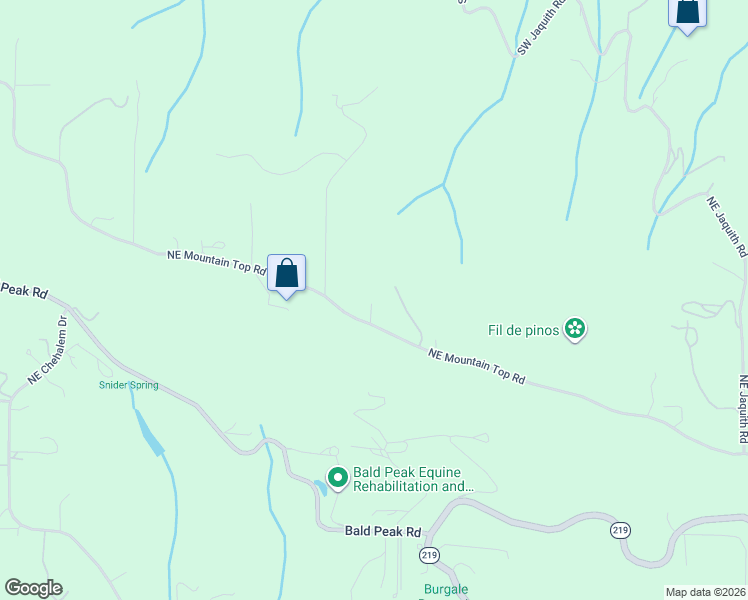 map of restaurants, bars, coffee shops, grocery stores, and more near 24481 Northeast Mountain Top Road in Newberg