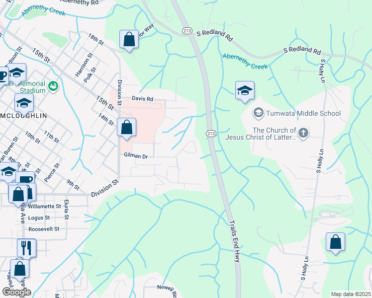 map of restaurants, bars, coffee shops, grocery stores, and more near 17366 Wake Robin Circle in Oregon City