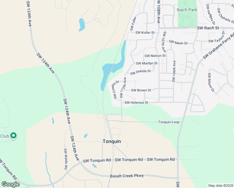 map of restaurants, bars, coffee shops, grocery stores, and more near 22858 Southwest Cowlitz Drive in Tualatin