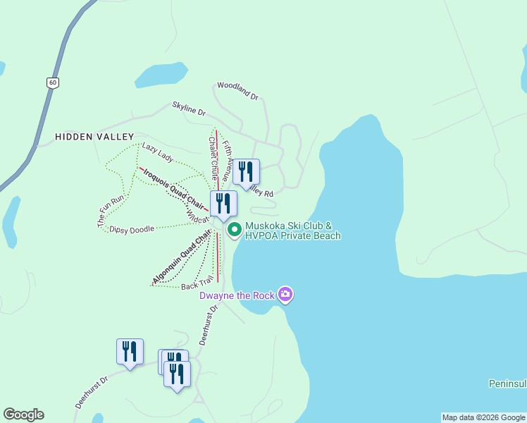 map of restaurants, bars, coffee shops, grocery stores, and more near 26 Turner Drive in Huntsville