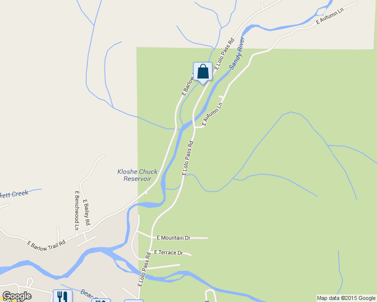 map of restaurants, bars, coffee shops, grocery stores, and more near Truman Rd in Clackamas