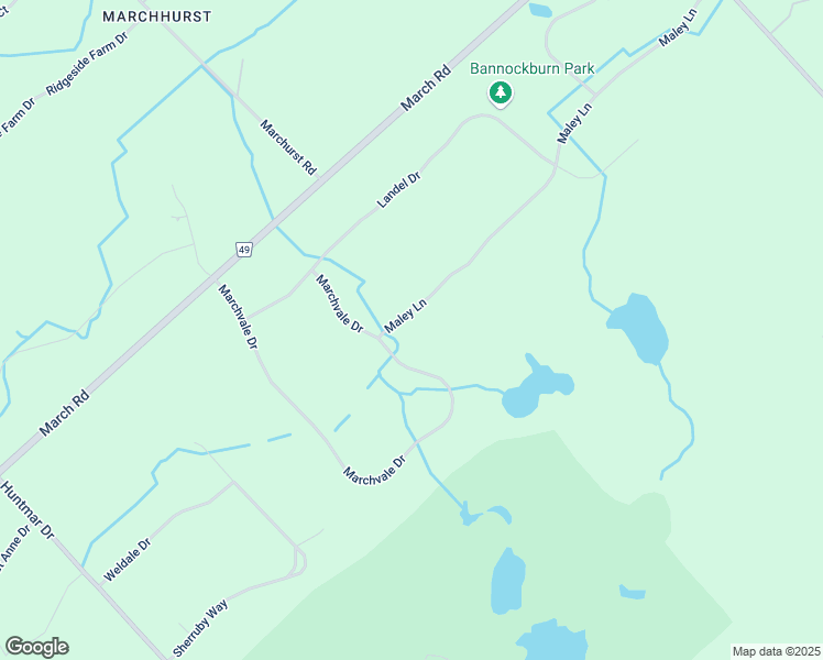map of restaurants, bars, coffee shops, grocery stores, and more near 50 Marchvale Drive in Ottawa