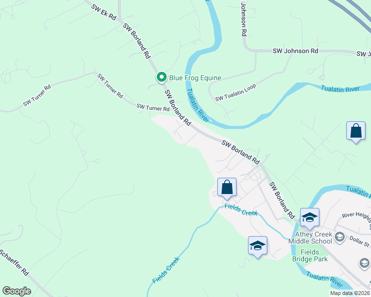 map of restaurants, bars, coffee shops, grocery stores, and more near 990 Southwest Borland Road in West Linn