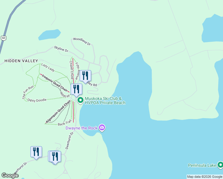 map of restaurants, bars, coffee shops, grocery stores, and more near 1779 Valley Road in Huntsville