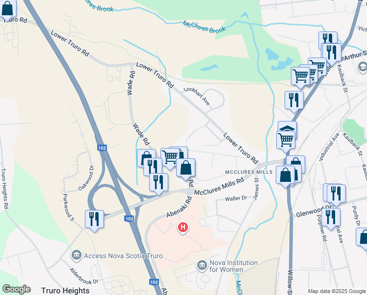 map of restaurants, bars, coffee shops, grocery stores, and more near 19 Wynn Road in Truro