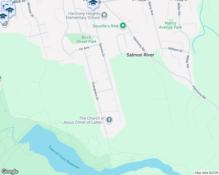 map of restaurants, bars, coffee shops, grocery stores, and more near 143 Spruce Drive in Truro