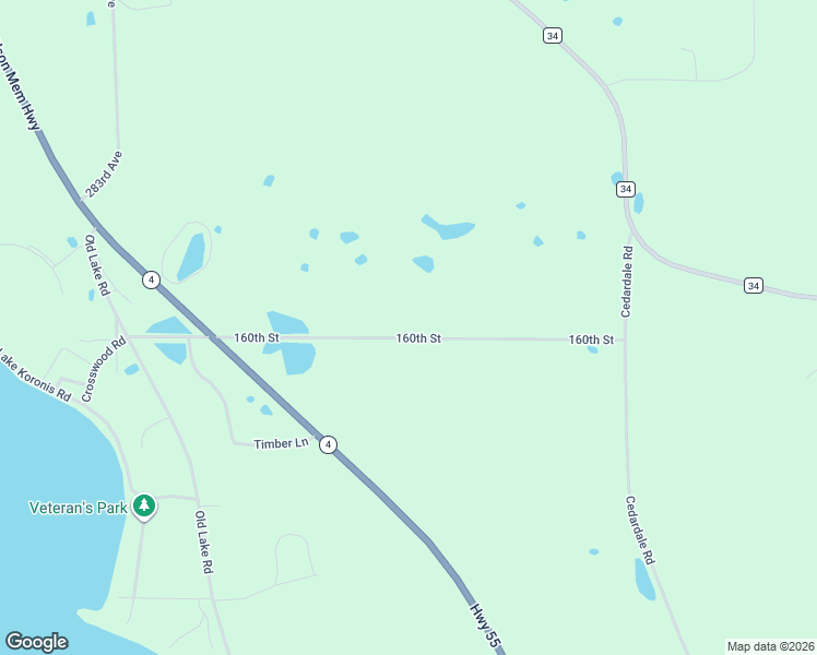 map of restaurants, bars, coffee shops, grocery stores, and more near 27728 160th Street in Paynesville