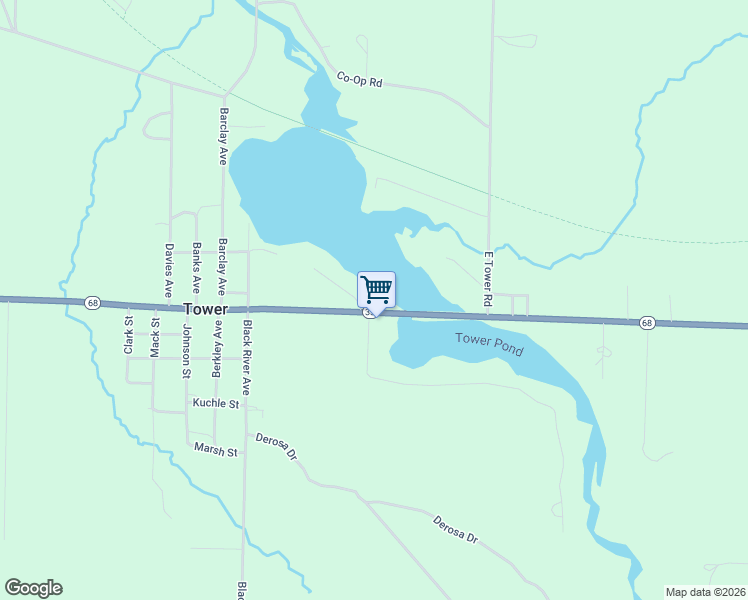 map of restaurants, bars, coffee shops, grocery stores, and more near in Cheboygan