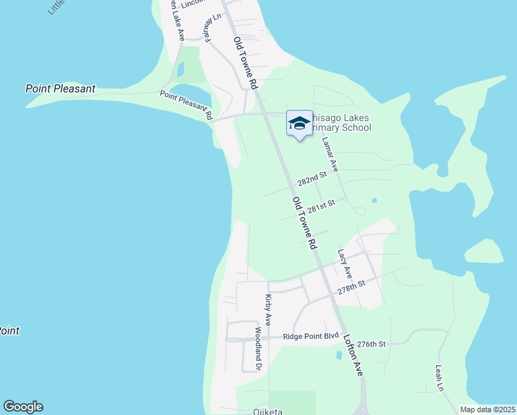 map of restaurants, bars, coffee shops, grocery stores, and more near 10600 282nd Street in Chisago City