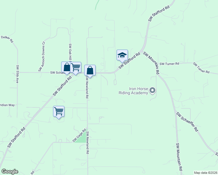 map of restaurants, bars, coffee shops, grocery stores, and more near 22280 Southwest Stafford Road in Tualatin