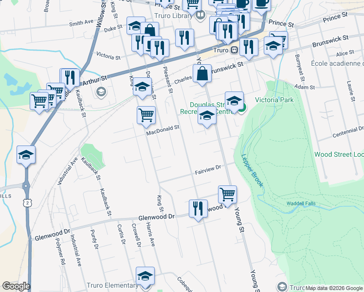 map of restaurants, bars, coffee shops, grocery stores, and more near 208 Pleasant Street in Truro