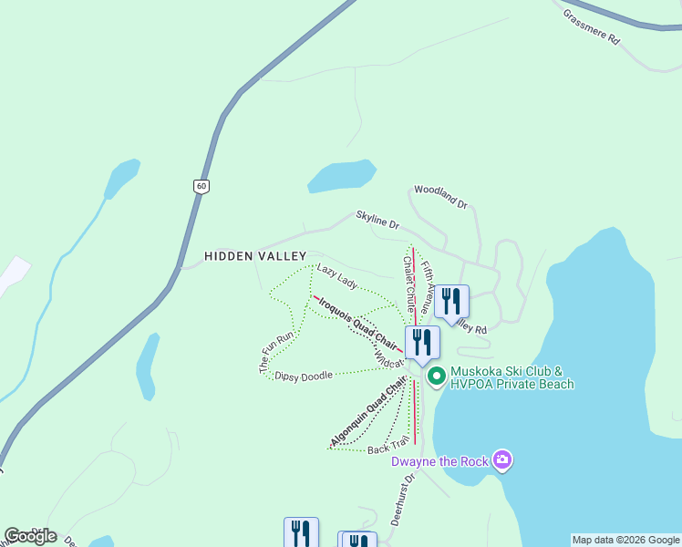 map of restaurants, bars, coffee shops, grocery stores, and more near 1591 Hidden Valley Road in Huntsville