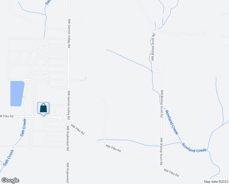 map of restaurants, bars, coffee shops, grocery stores, and more near 9030 Northwest Pike Road in Yamhill