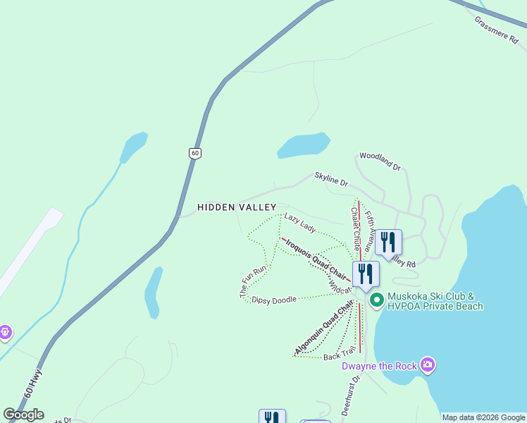 map of restaurants, bars, coffee shops, grocery stores, and more near 1525 Hidden Valley Road in Huntsville