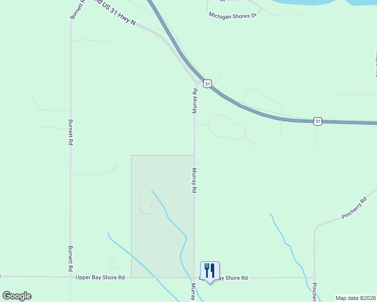map of restaurants, bars, coffee shops, grocery stores, and more near 10459-10533 Murray Road in Charlevoix