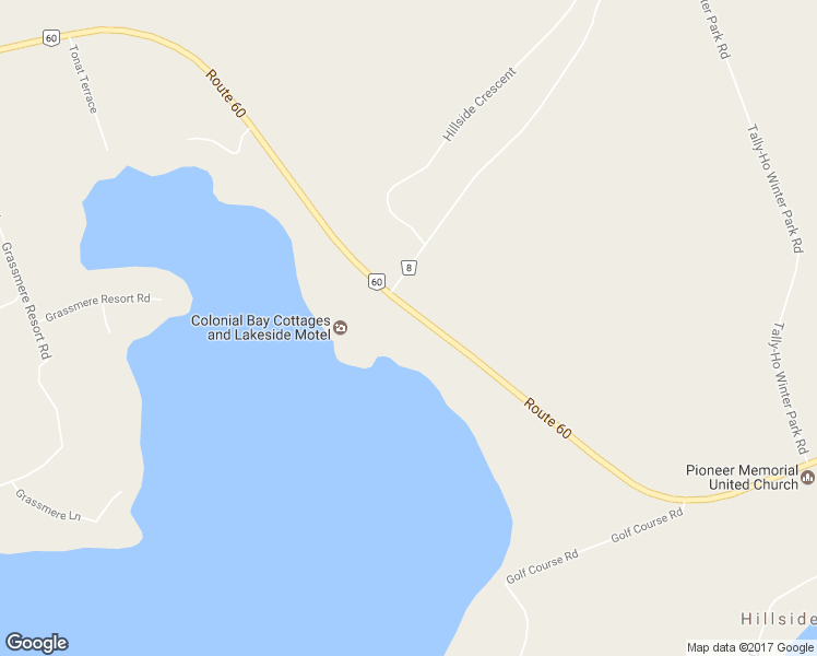 map of restaurants, bars, coffee shops, grocery stores, and more near 2222 Ontario 60 in Huntsville