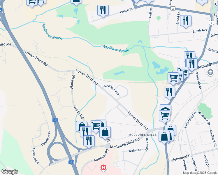 map of restaurants, bars, coffee shops, grocery stores, and more near 20 Lockhart Avenue in Truro