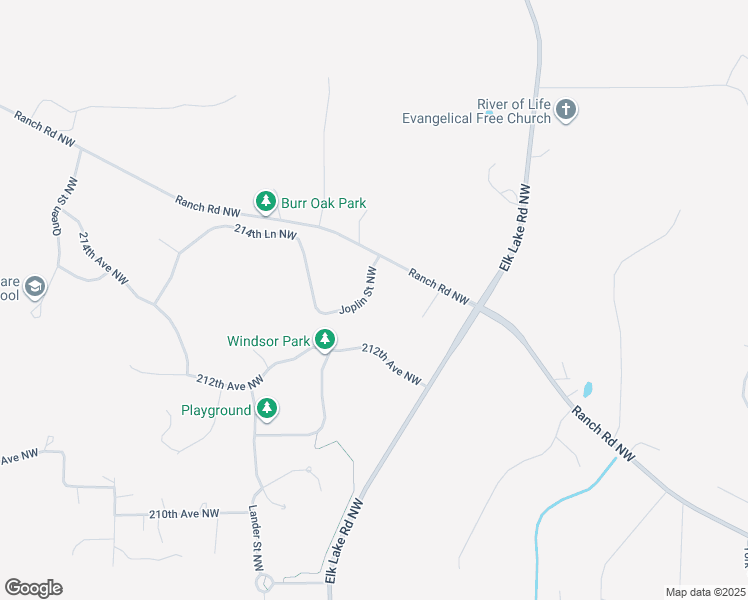 map of restaurants, bars, coffee shops, grocery stores, and more near 21349 Joplin Street Northwest in Elk River