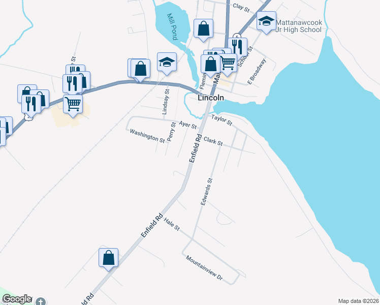 map of restaurants, bars, coffee shops, grocery stores, and more near 55 High Street in Lincoln