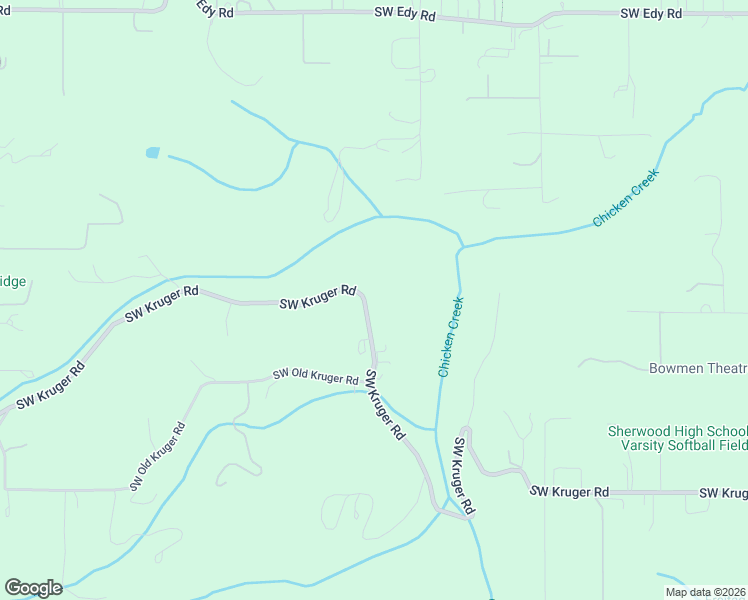 map of restaurants, bars, coffee shops, grocery stores, and more near 20690 Southwest Kruger Road in Sherwood