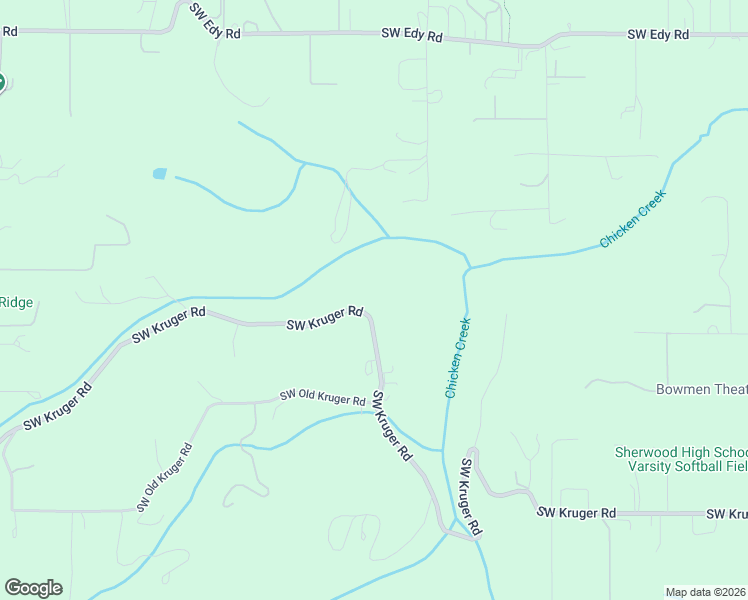 map of restaurants, bars, coffee shops, grocery stores, and more near 20877 Southwest Kruger Road in Sherwood