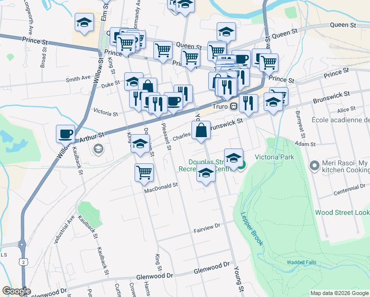 map of restaurants, bars, coffee shops, grocery stores, and more near 15 Shannon Drive in Truro