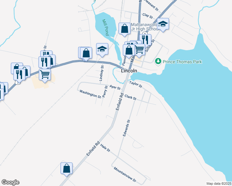map of restaurants, bars, coffee shops, grocery stores, and more near 2 William Street in Lincoln