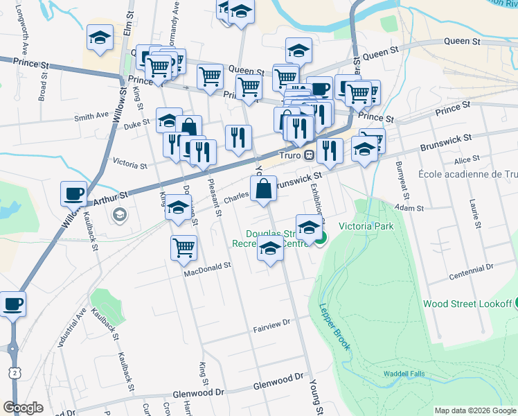 map of restaurants, bars, coffee shops, grocery stores, and more near 10 Webster Lane in Truro