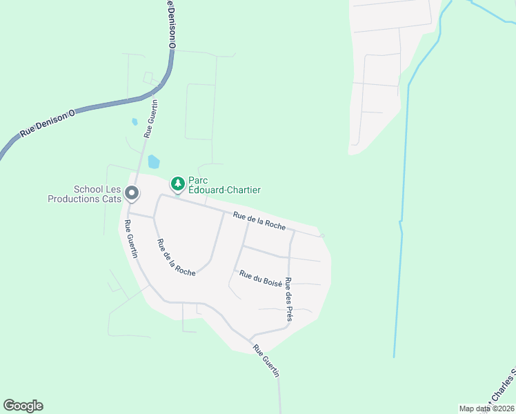 map of restaurants, bars, coffee shops, grocery stores, and more near 870 Rue de la Roche in Granby
