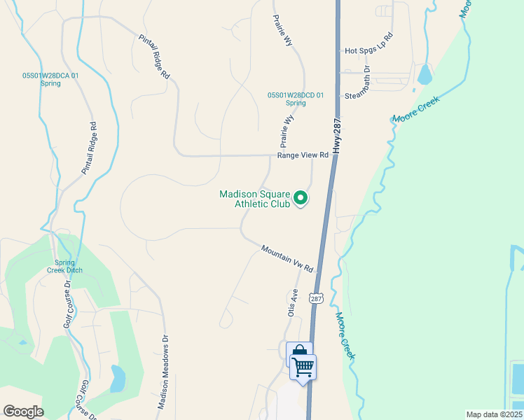 map of restaurants, bars, coffee shops, grocery stores, and more near 36 Mountain View Road in Ennis