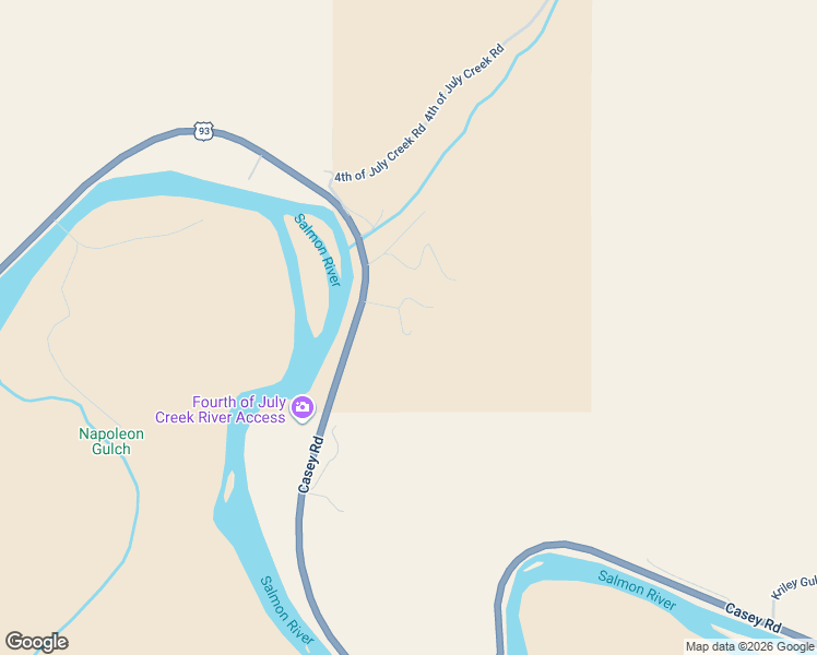 map of restaurants, bars, coffee shops, grocery stores, and more near Elk Ridge Road in North Fork