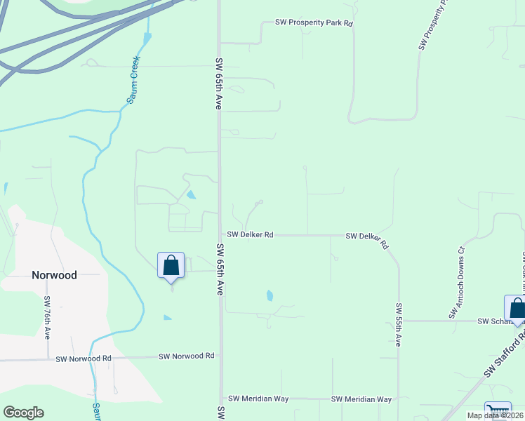 map of restaurants, bars, coffee shops, grocery stores, and more near 6323 Southwest Delker Road in Tualatin