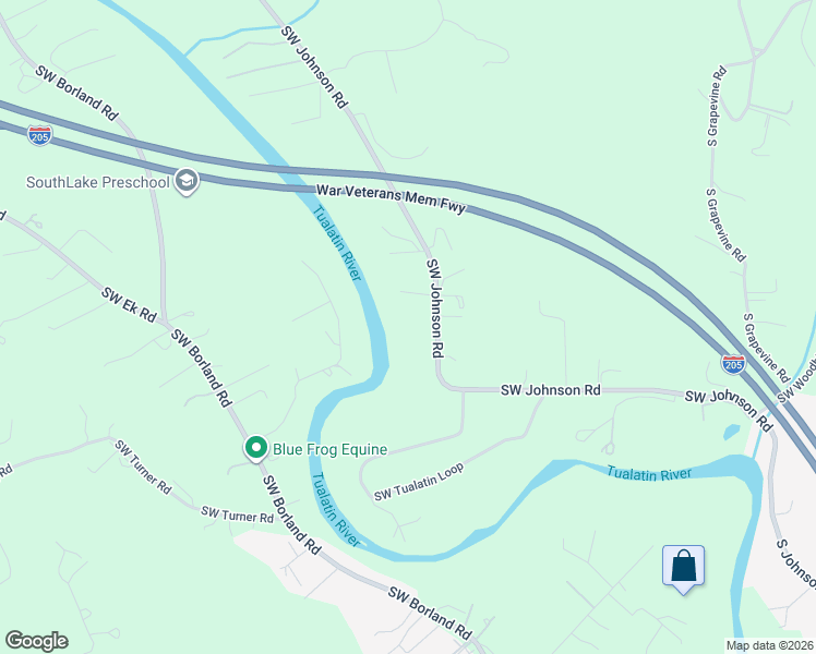map of restaurants, bars, coffee shops, grocery stores, and more near 22455 Southwest Johnson Road in West Linn