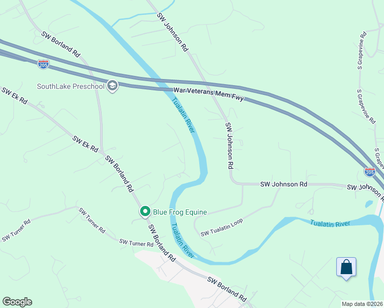 map of restaurants, bars, coffee shops, grocery stores, and more near 21760 Southwest Ribera Lane in West Linn