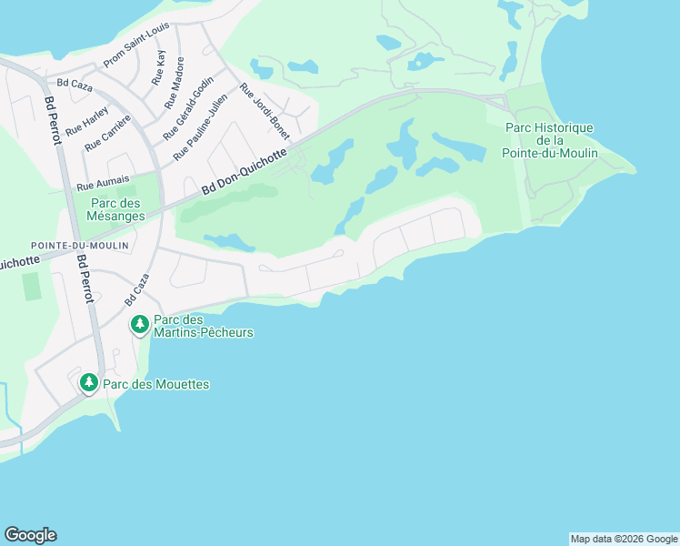 map of restaurants, bars, coffee shops, grocery stores, and more near 104 Chemin du Vieux-Moulin in Notre-Dame-de-l'Île-Perrot