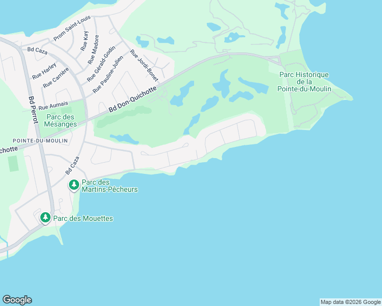 map of restaurants, bars, coffee shops, grocery stores, and more near 108 Chemin du Vieux-Moulin in Notre-Dame-de-l'Île-Perrot