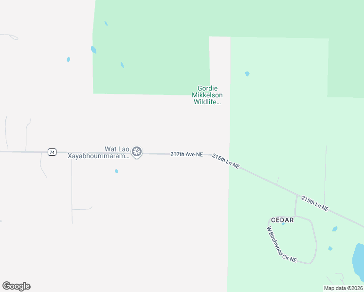 map of restaurants, bars, coffee shops, grocery stores, and more near 4819 217th Avenue Northeast in East Bethel