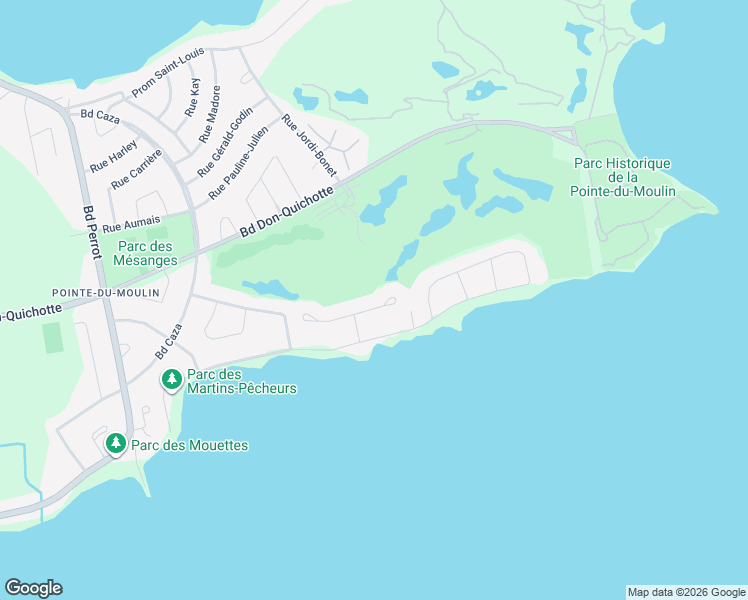map of restaurants, bars, coffee shops, grocery stores, and more near 50 Rue Gabrielle-Roy in Notre-Dame-de-l'Île-Perrot