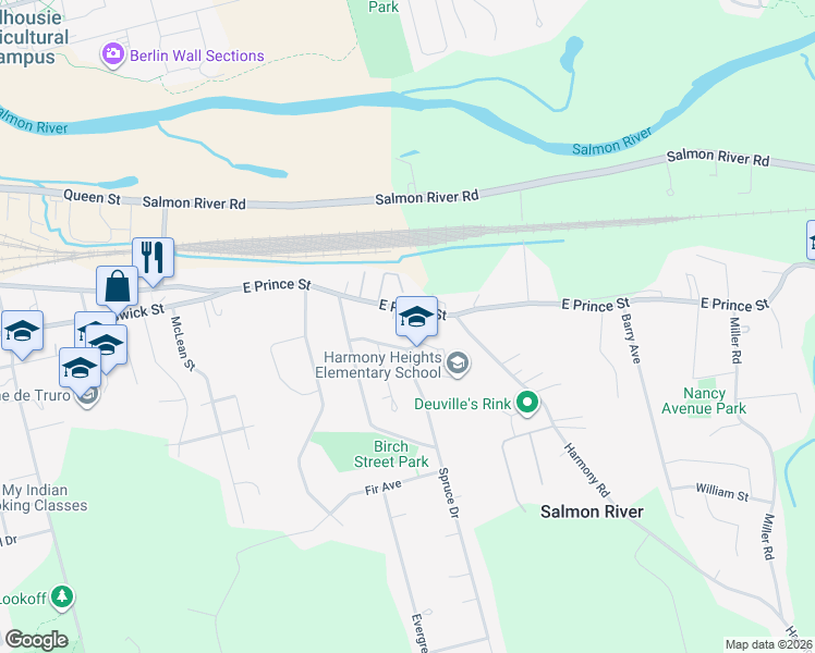 map of restaurants, bars, coffee shops, grocery stores, and more near 30 Cedar Drive in Truro