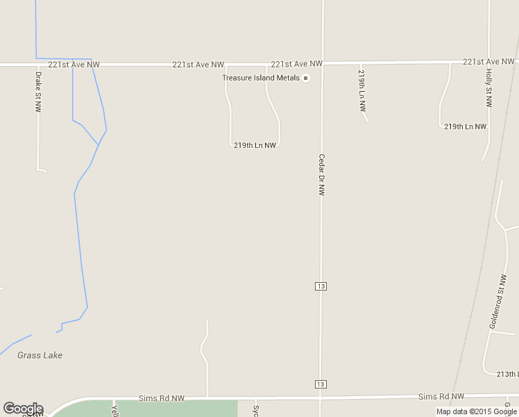 map of restaurants, bars, coffee shops, grocery stores, and more near 21720 Cedar Drive Northwest in Oak Grove