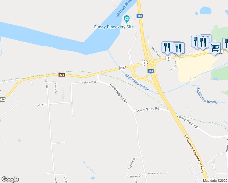 map of restaurants, bars, coffee shops, grocery stores, and more near 56 Truro Heights Road in Lower Truro