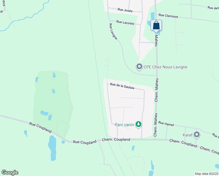 map of restaurants, bars, coffee shops, grocery stores, and more near 100 Rue de la Sapinière in Shefford