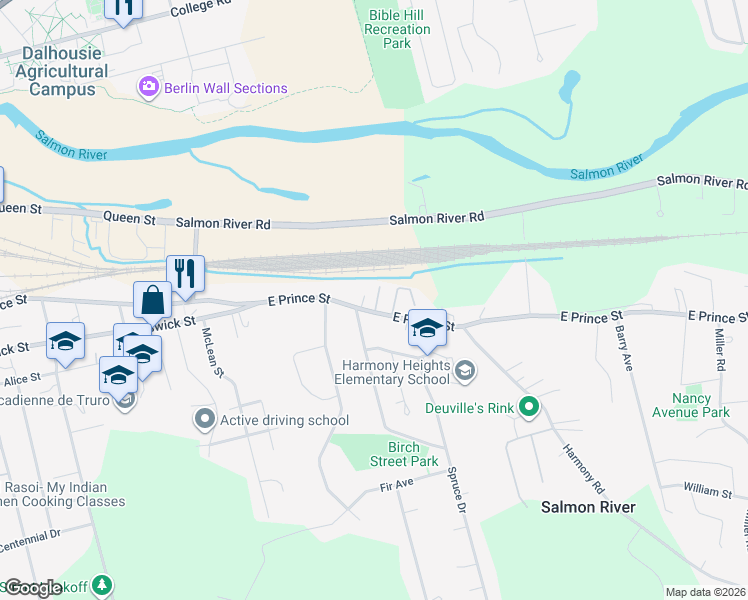 map of restaurants, bars, coffee shops, grocery stores, and more near 7 Christina Lane in Truro