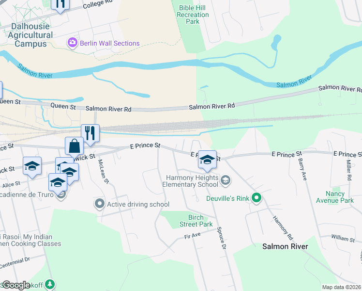 map of restaurants, bars, coffee shops, grocery stores, and more near 7 Christina Lane in Truro