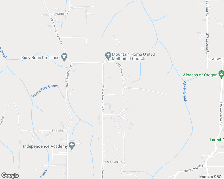 map of restaurants, bars, coffee shops, grocery stores, and more near 21440 Southwest Mountain Home Road in Sherwood
