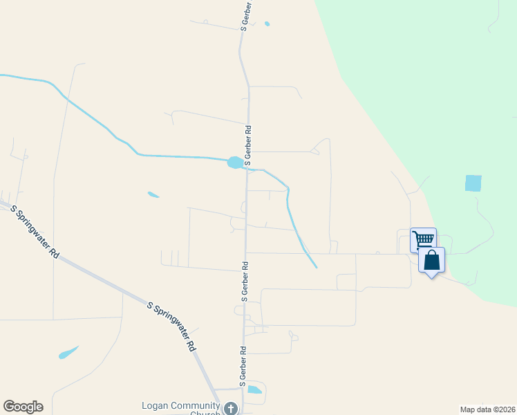 map of restaurants, bars, coffee shops, grocery stores, and more near 16700-16714 South Gerber Road in Oregon City